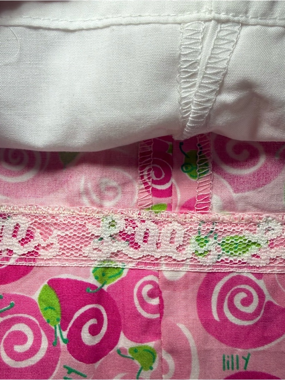 Vintage Lilly Pulitzer Skirt 12 Pink “Happy Snails” Cotton Resort Preppy Classic - Picture 6 of 10